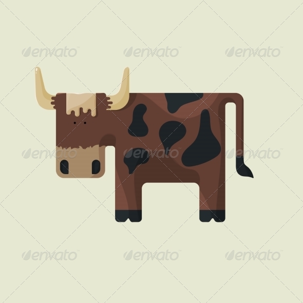 Cow Cartoon - Animals Characters