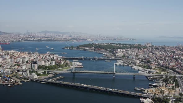 Istanbul Bosphorus And Golden Horn Aerial View 6