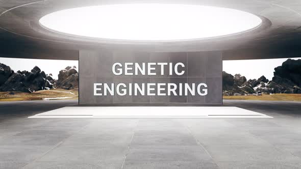 Futuristic Room Genetic Engineering