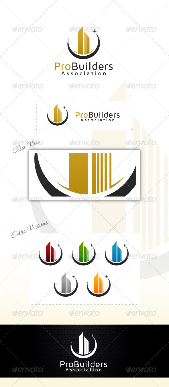 Market Builders - Buildings Logo Templates