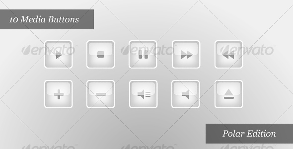 Media Player Icons | Polar Edition - Web Icons