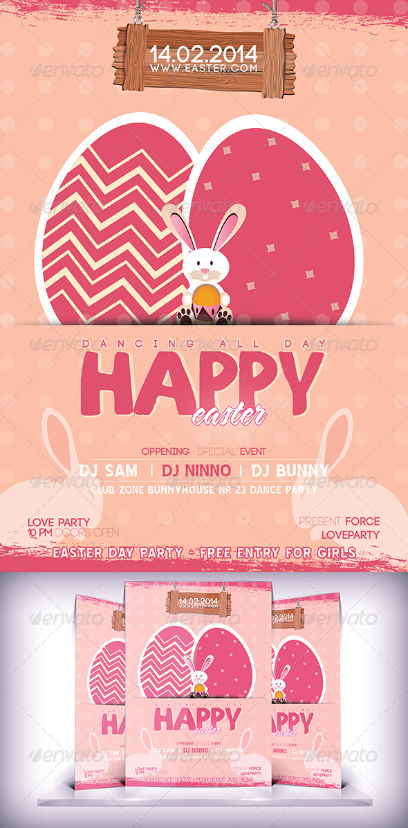 Easter Party Flyer - Flyers Print Templates
