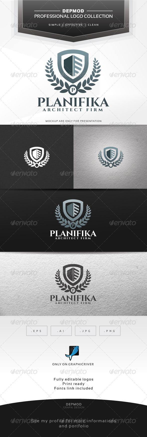 Planifika Logo - Buildings Logo Templates