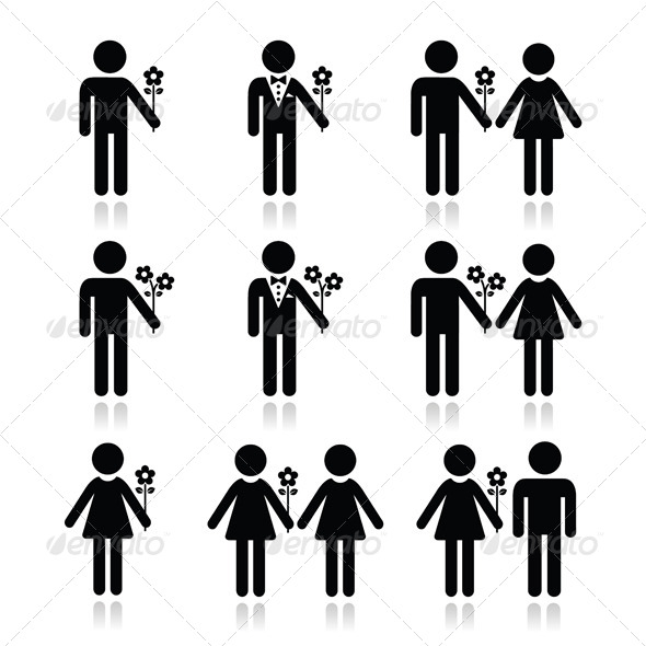 Couples Icon - People Characters