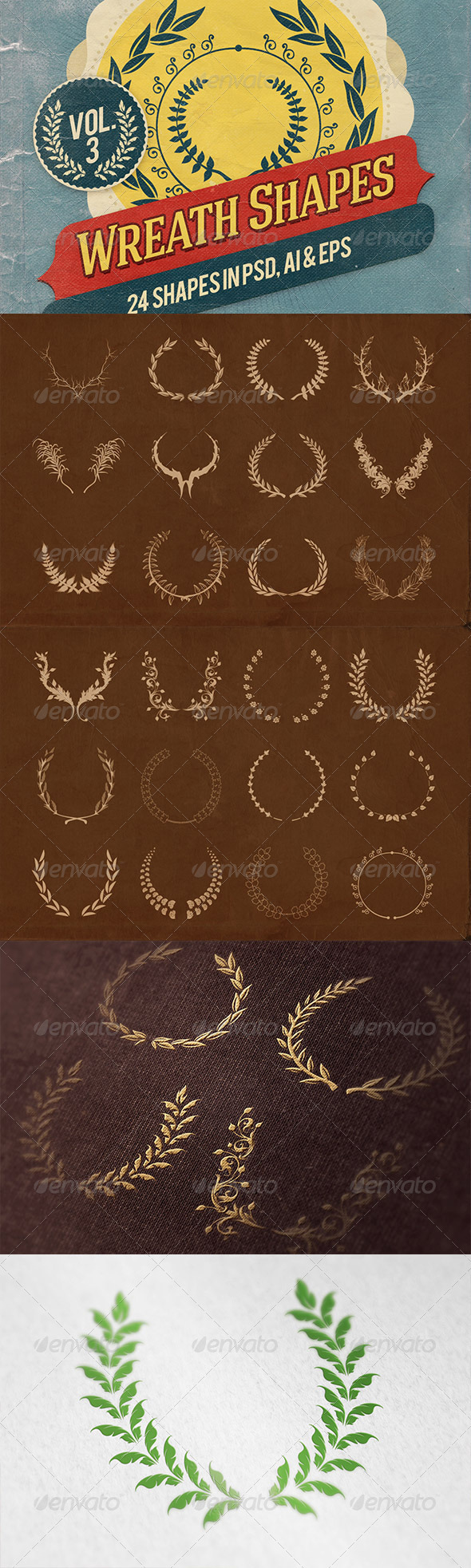 Wreath Shapes Vol.3 - Decorative Symbols Decorative