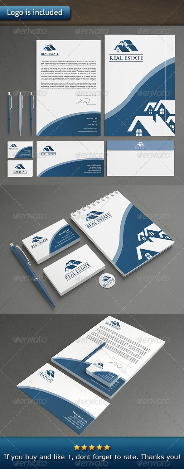 Real Estate Stationery - Stationery Print Templates