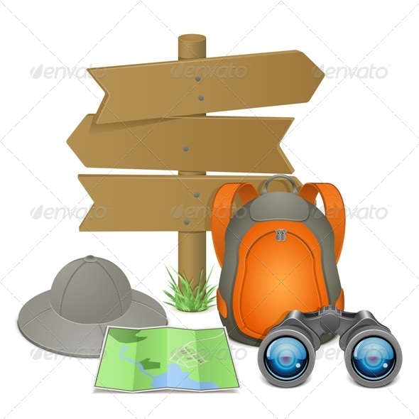Camping Accessories Concept - Travel Conceptual