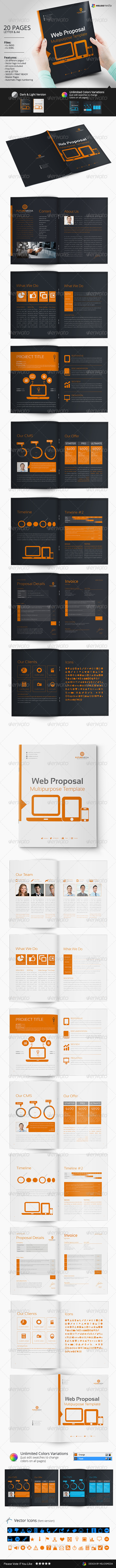 Web Proposal Template - Proposals & Invoices Stationery