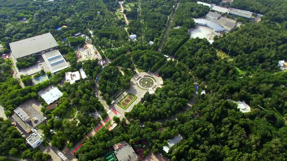 Sokolniki District Moscow Summer Aerial View