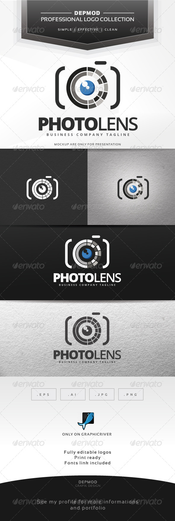 Photo Lens Logo - Symbols Logo Templates