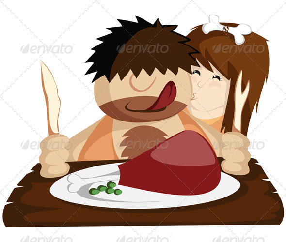 Paleo Dinner - People Characters