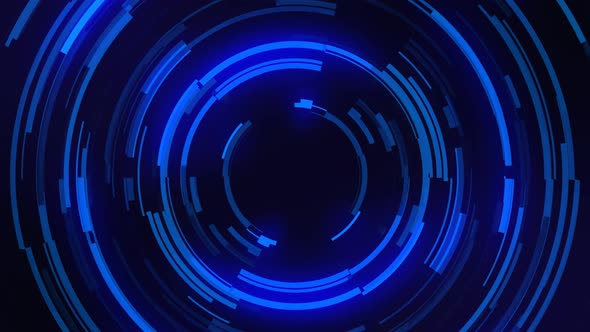 Blue glow Circle Abstract Futuristic Tech Motion Background
