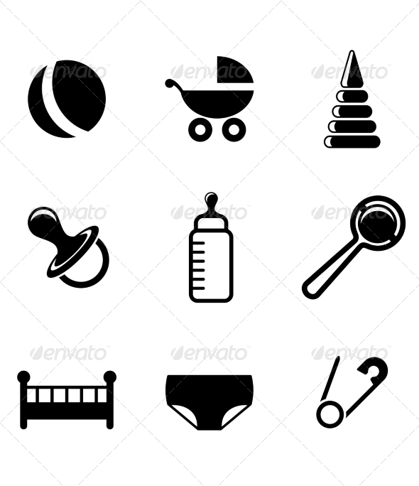 Baby and Childish Icons - Miscellaneous Conceptual