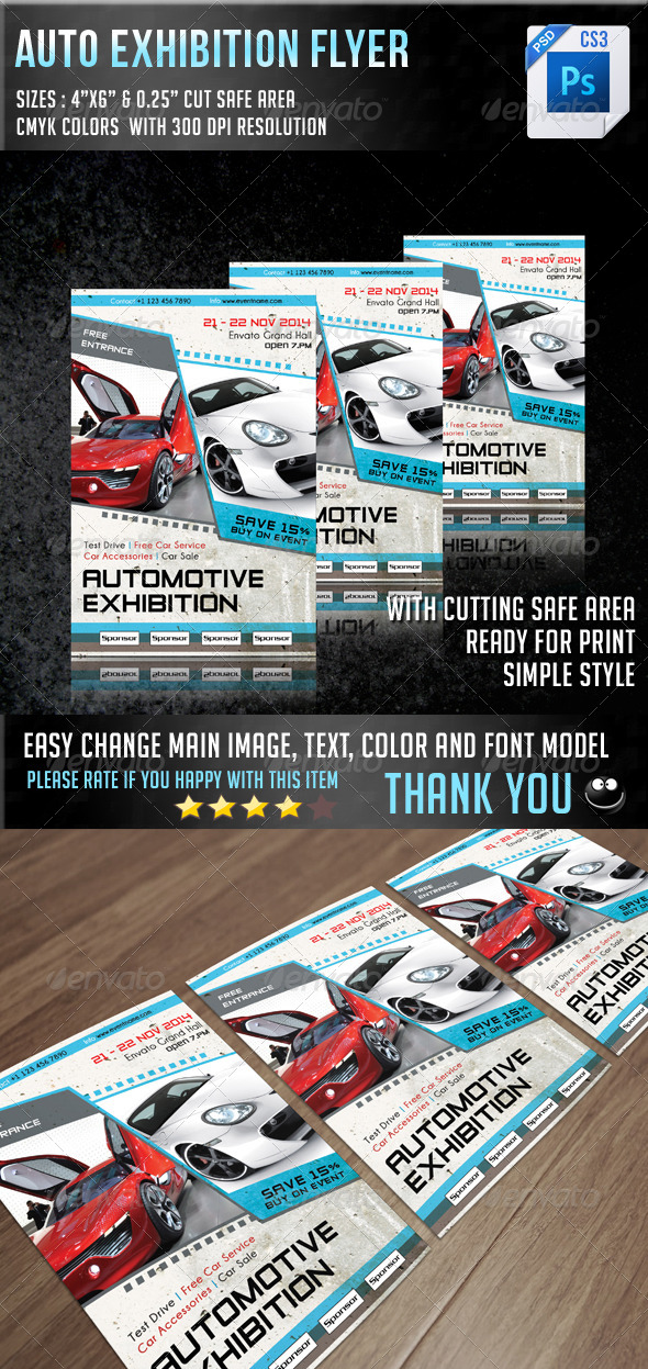 Auto Exhibition Flyer V7 - Events Flyers