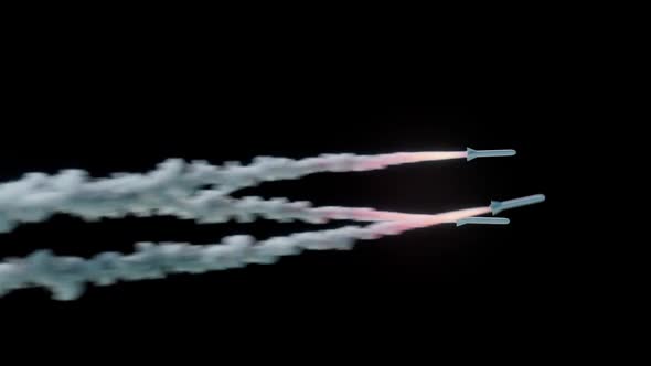 Flight Of 3 Combat Missiles rocket