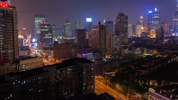 Shanghai Urban Cityscape Pan Up alt