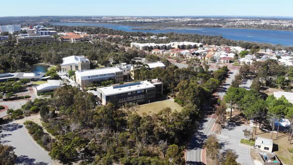 Aerial View of a University Campus in Australia alt