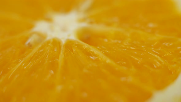 Fresh Orange Sliced Fruit Rotates