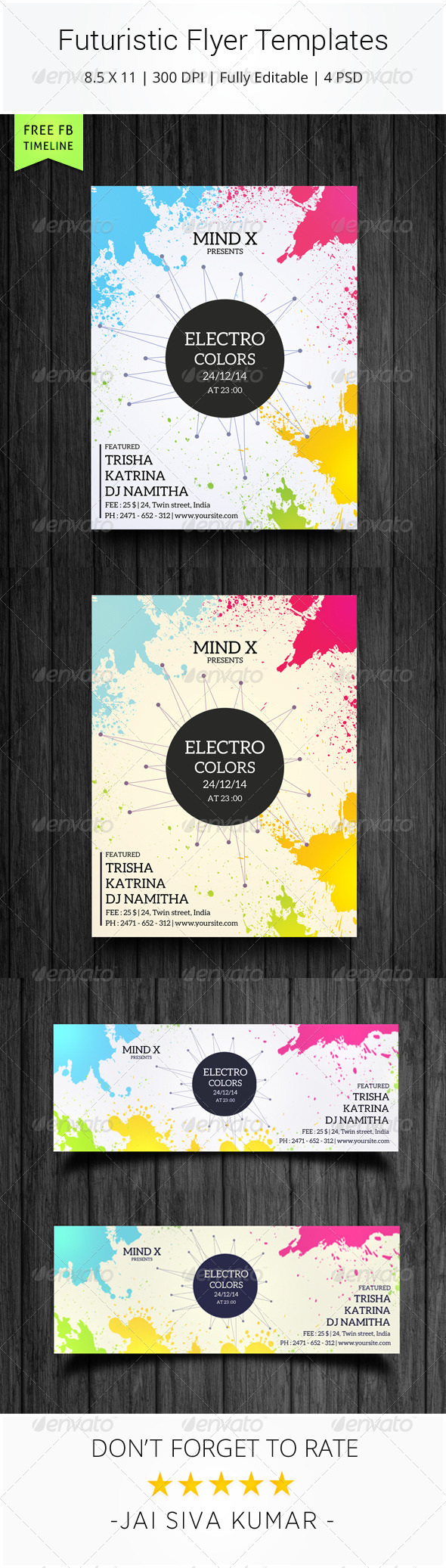 Futuristic Flyer Templates - Clubs & Parties Events