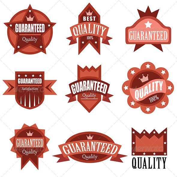 High Quality Labels - Decorative Vectors