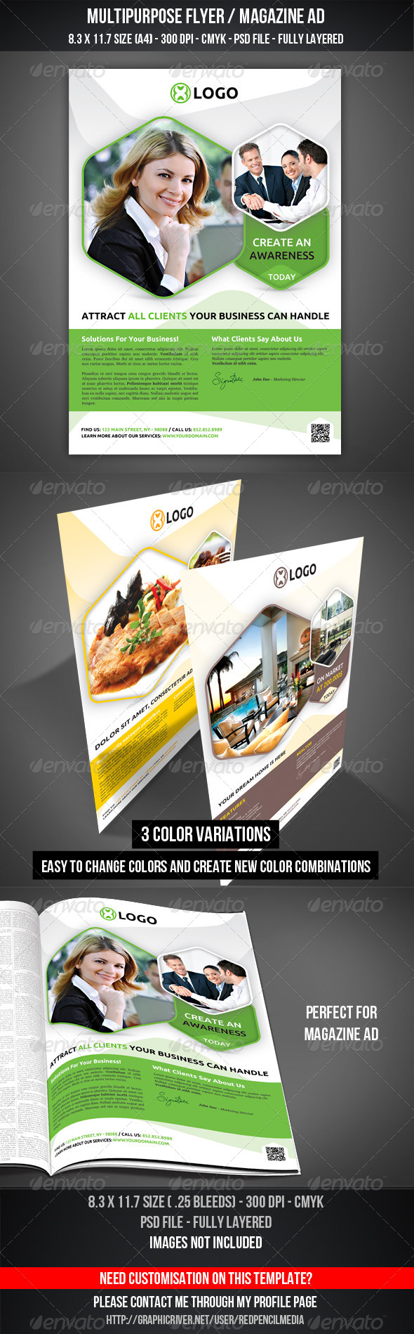 Multipurpose Flyer / Magazine AD - Flyers Print Templates