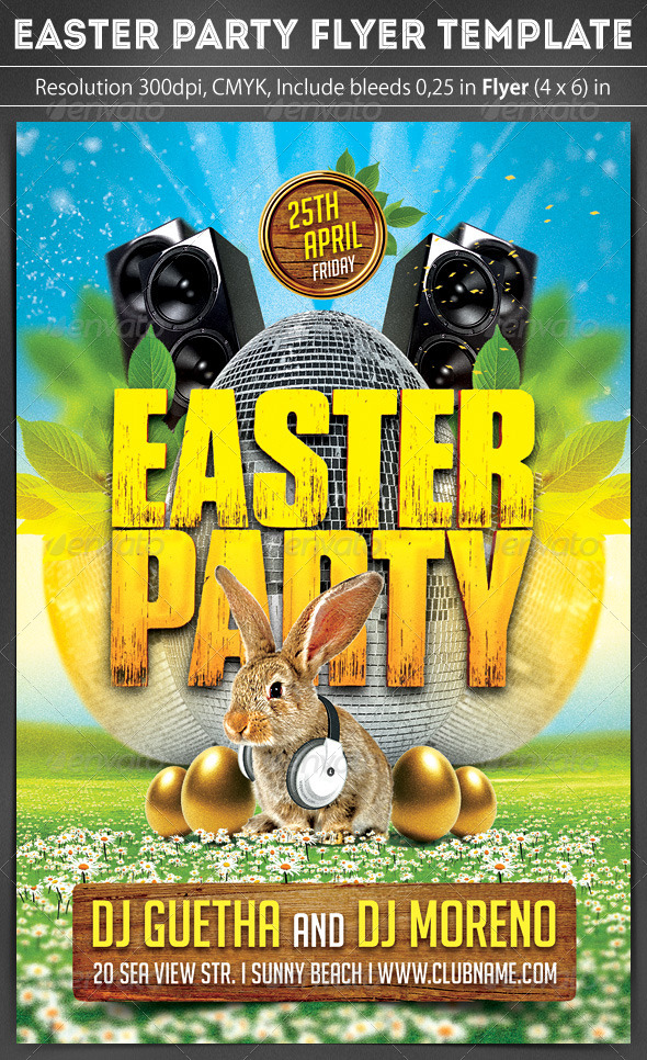 Easter Party Flyer - Clubs & Parties Events