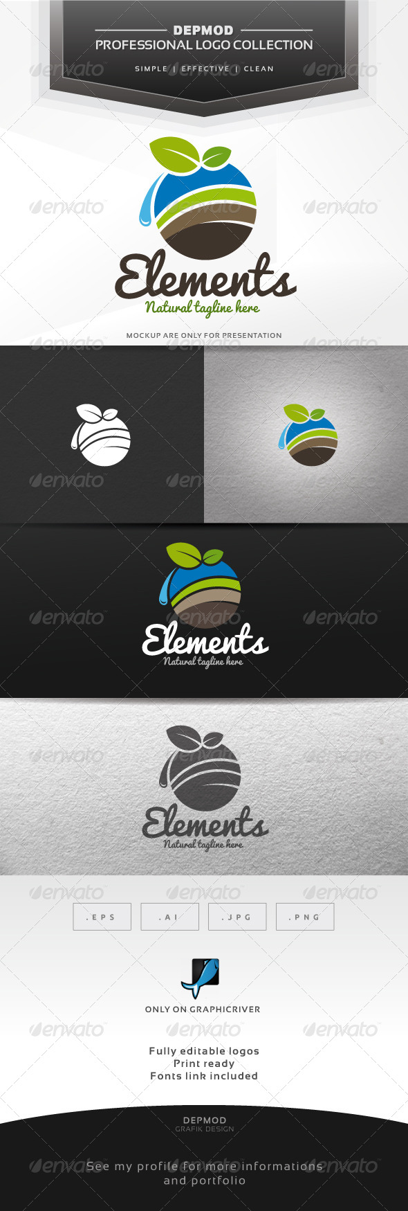 Elements Logo - Symbols Logo Templates