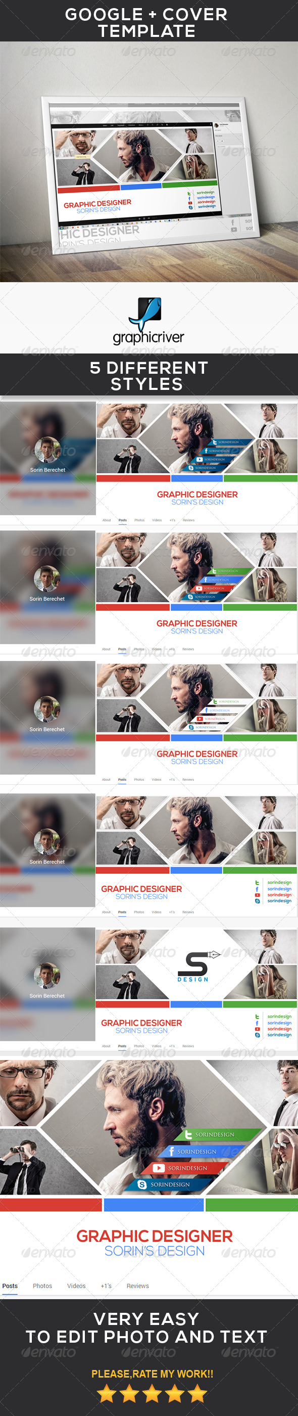 Modern Google Plus Cover - Miscellaneous Social Media