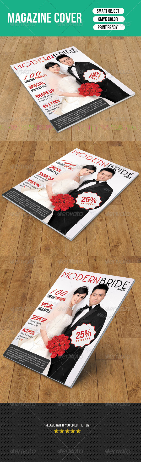 Wedding Magazine Cover - Magazines Print Templates