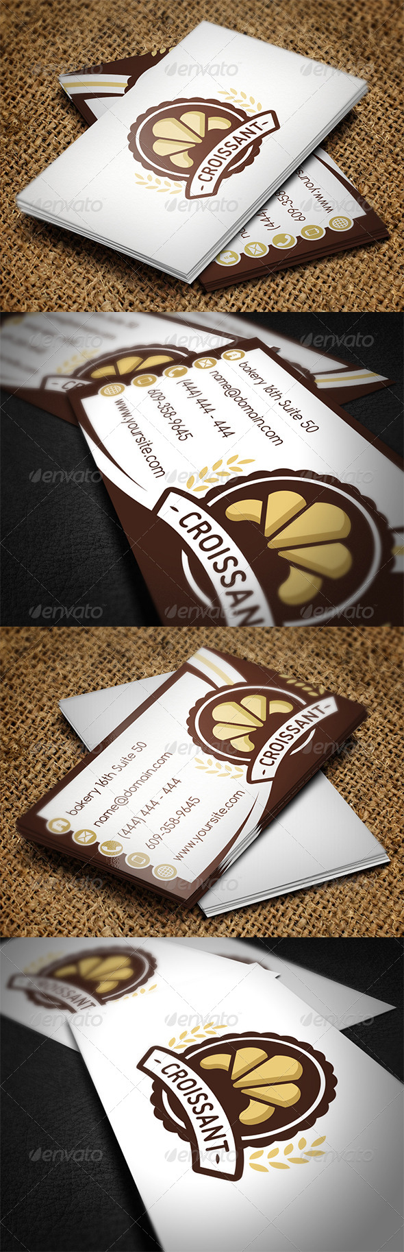 Bakery Business Card - Industry Specific Business Cards