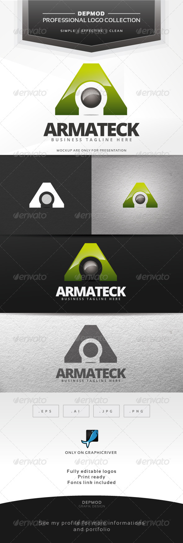 Armateck Logo - Letters Logo Templates