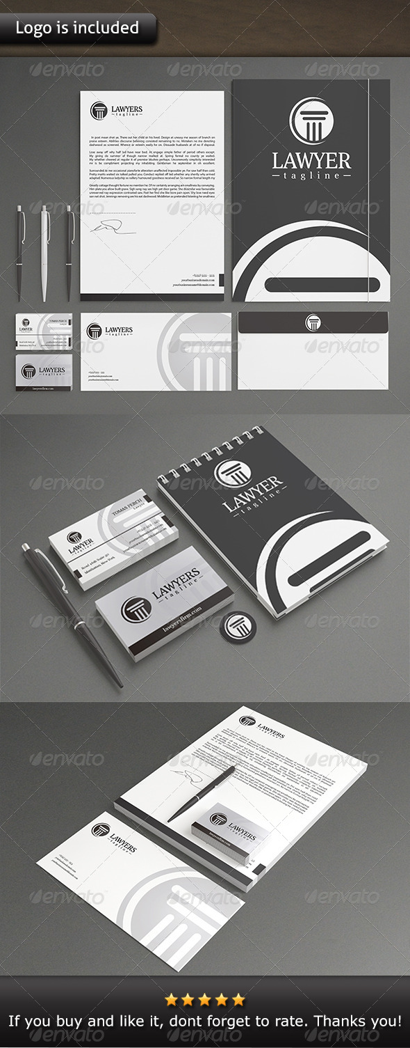 Law Firm Stationery - Stationery Print Templates