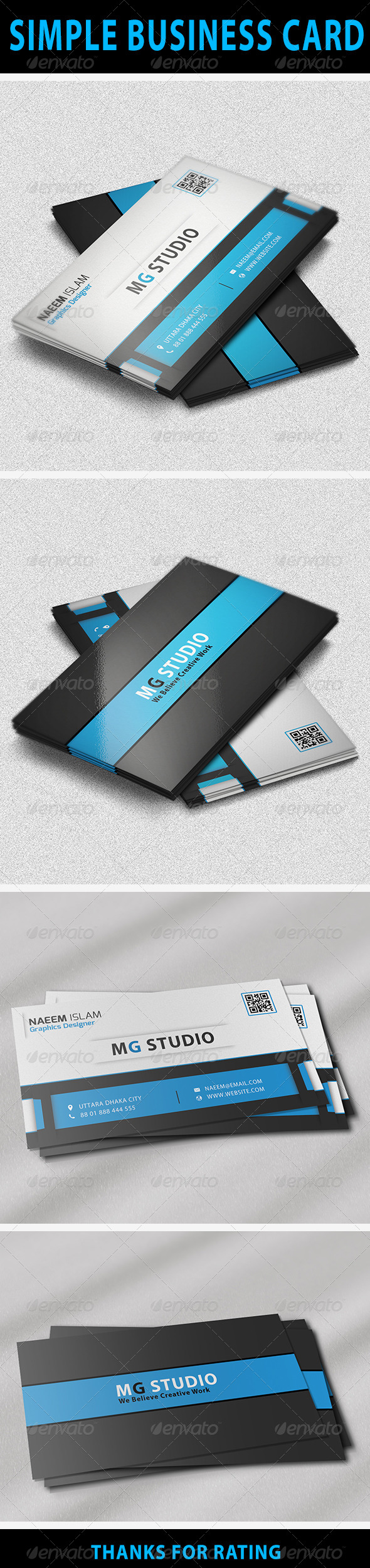 Simple Business Card - Corporate Business Cards