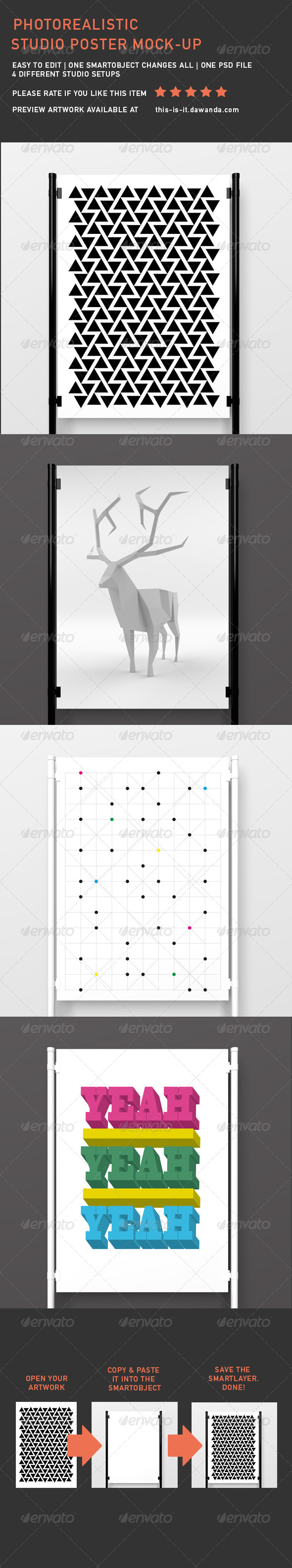 Studio Poster Mock-Up - Flyers Print