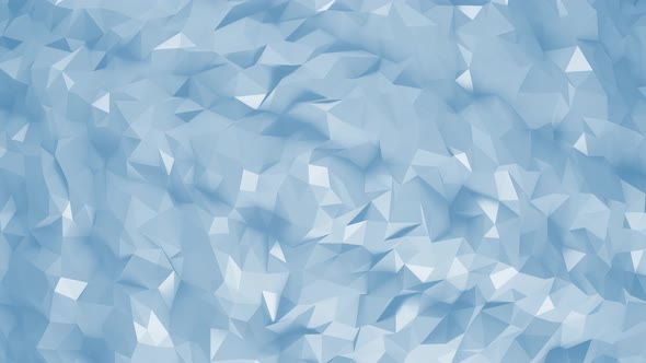 Low Poly Crystal Texture Blue Background