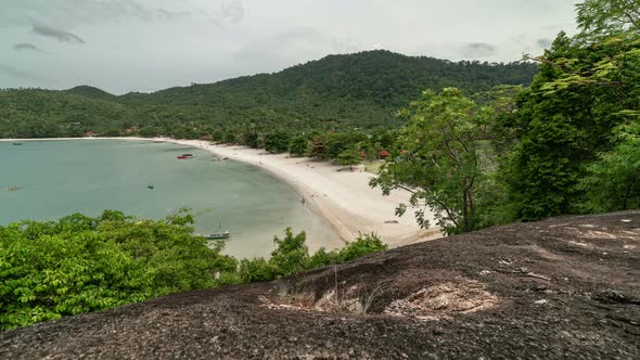 Summer seascape bay on tropical island Koh Phangan in Thailand alt