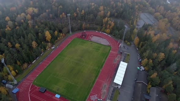 Aerial View of Soccer Field