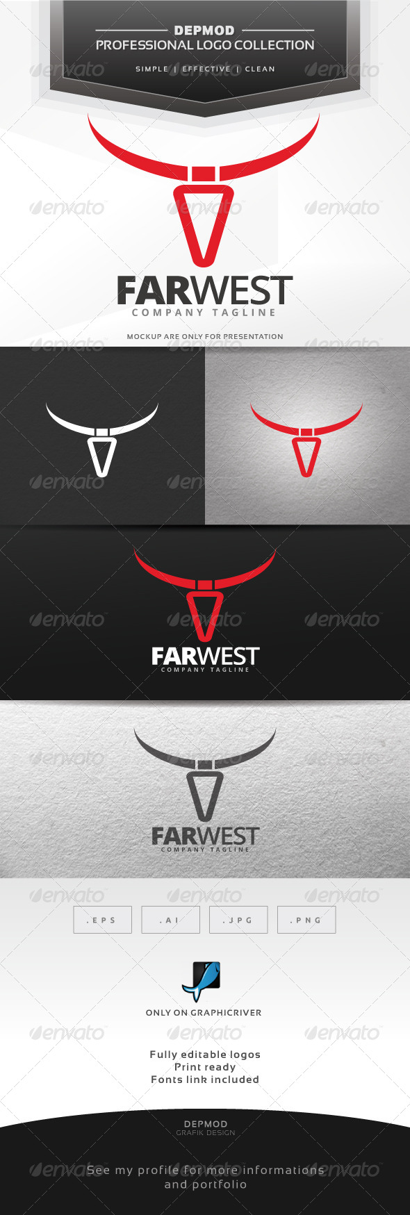 Far West Logo - Symbols Logo Templates