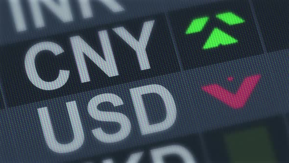 Chinese Yuan Compared to American Dollar. Currency Exchange Rate Fluctuations alt