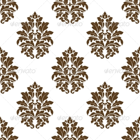 Damask Style Arabesque Pattern - Patterns Decorative
