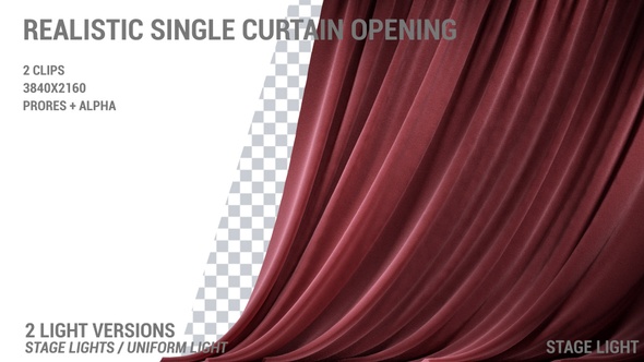 Red Velvet Curtains Opening