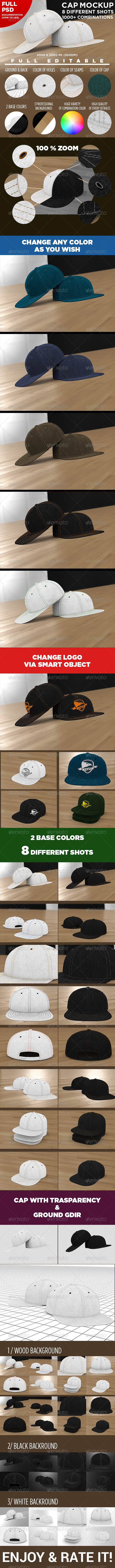 Professional Baseball Cap Mock-up - Miscellaneous Apparel