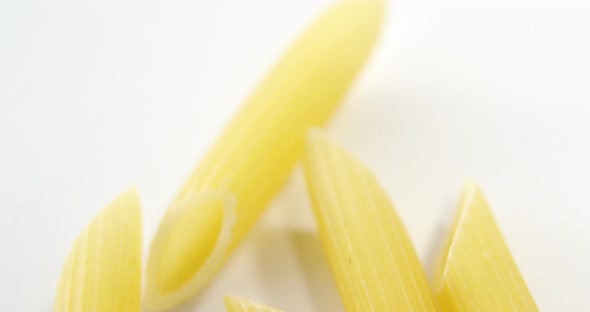 Close-up of penne pasta alt