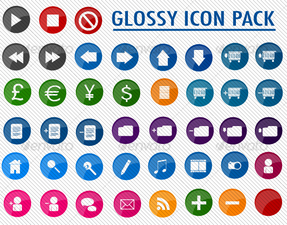 Glossy Icon Pack - Web Icons