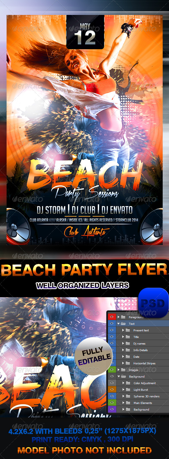 Beach Party Flyer - Events Flyers