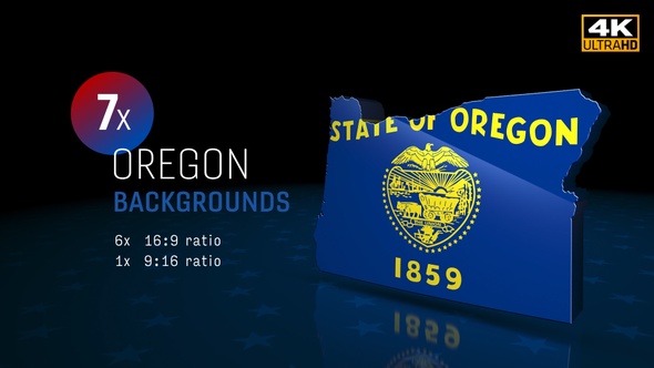 Oregon State Election Background 4K - 7 Pack