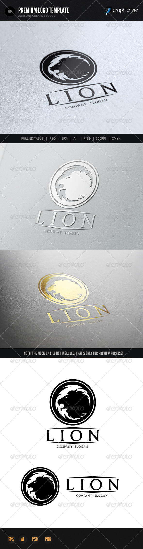 Lion - Crests Logo Templates