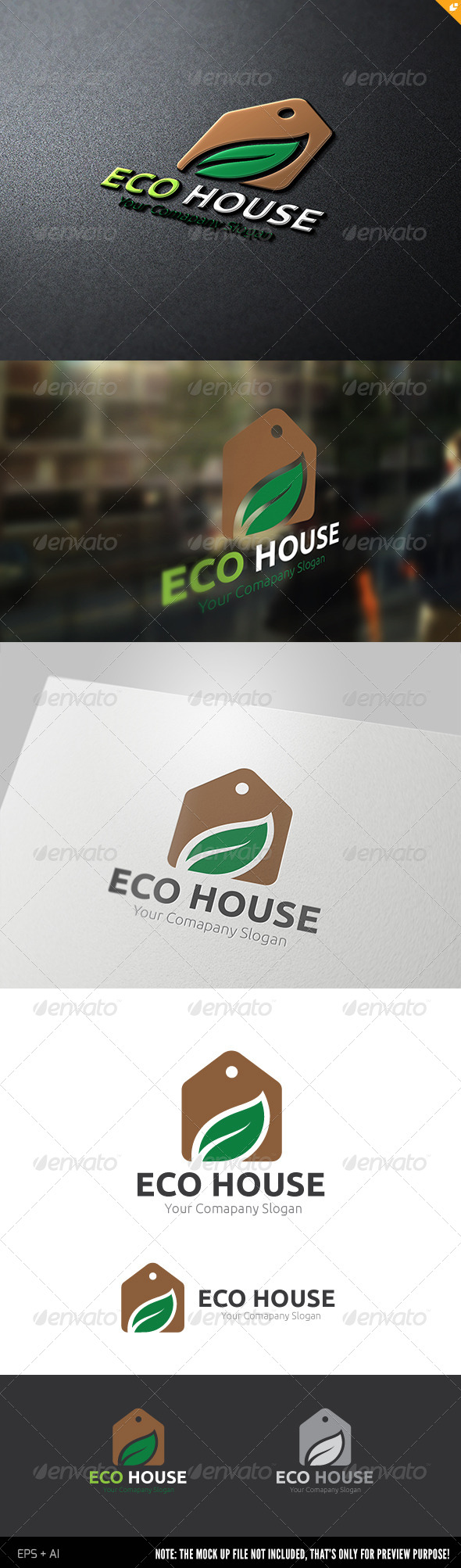 Eco House - Nature Logo Templates