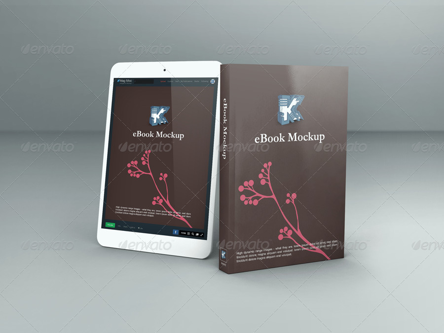 Download eBook Mock-up by kenoric | GraphicRiver