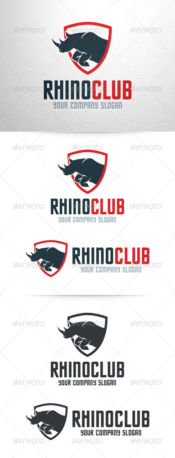 Rhino Logo Template - Animals Logo Templates